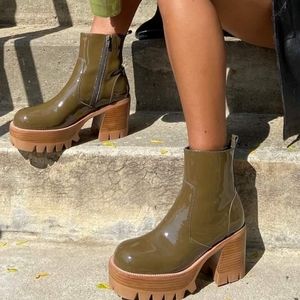 Jeffrey Campbell quavo platform bootie boots 7